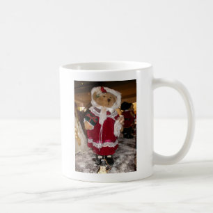Caneca De Café Coleção De Ursos De Pano De Natal.