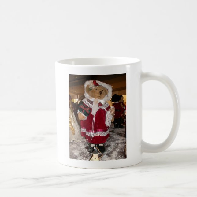 Caneca De Café Coleção De Ursos De Pano De Natal. (Direita)