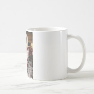 Caneca De Café Coleção De Ursos De Pano De Natal.
