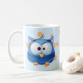 Caneca De Café Coleção Funny Bird - Azul