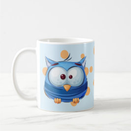 Caneca De Café Coleção Funny Bird - Azul