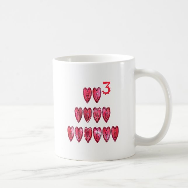 Caneca De Café Coleção Ho Ho Hearts. (Direita)