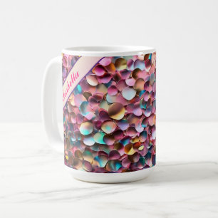 Caneca De Café Coleção Holográfica de Trendy Glitter Opal
