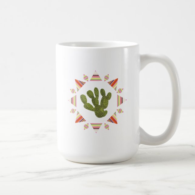 Caneca De Café Coleção Llamarama | Círculo Cactus (Direita)