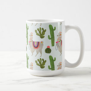 Caneca De Café Coleção Llamarama Padrão Cactus & Llama