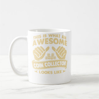 Caneca De Café Colecionador de Moedas Incrível de Numismática Par