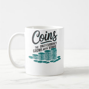 Caneca De Café Colecionador de Moedas Numismata Numismática Coleç