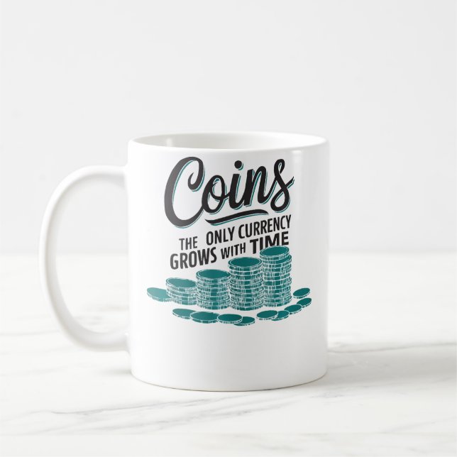 Caneca De Café Colecionador de Moedas Numismata Numismática Coleç (Esquerda)