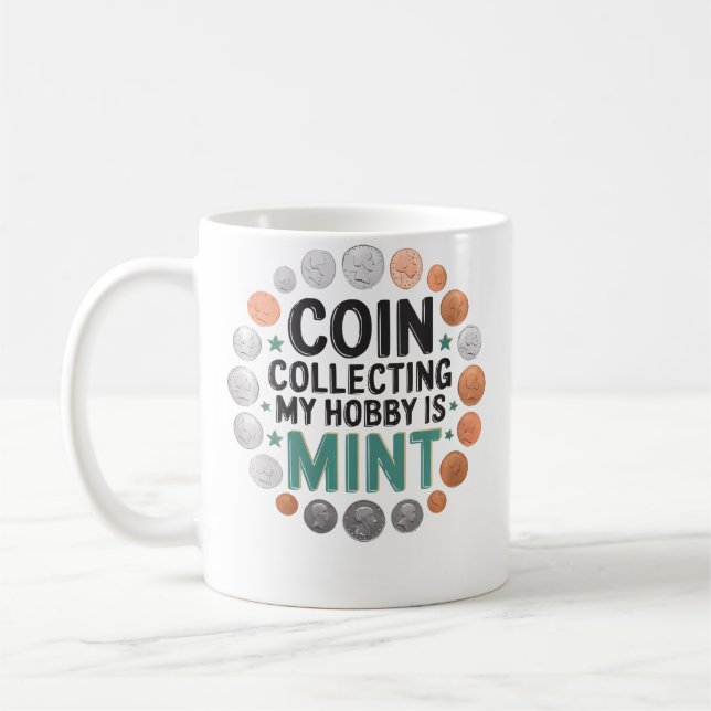 Caneca De Café Colecionador de Moedas Numismata Numismática Coleç (Esquerda)