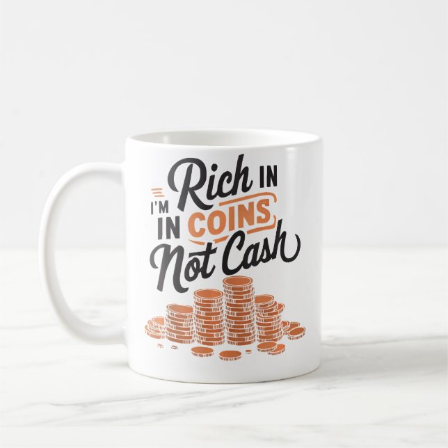 Caneca De Café Colecionador de Moedas Numismata Numismática Coleç (Esquerda)