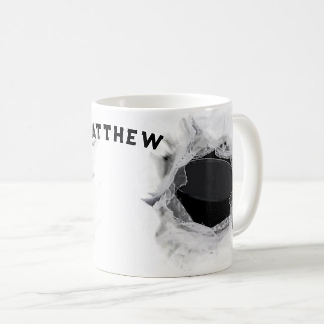 Caneca De Café Colecionável de hóquei personalizado (Frente Esquerda)