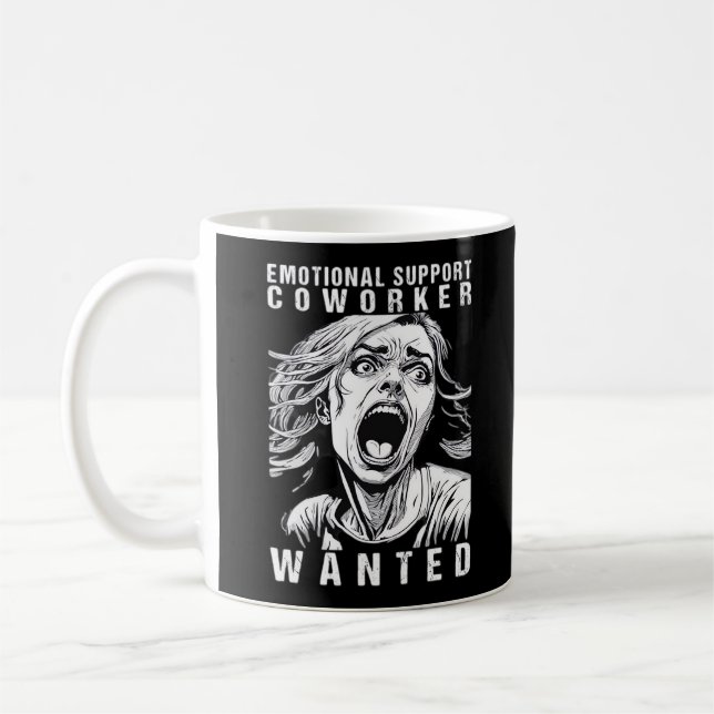 Caneca De Café Colega de Ajuda Emocional - Esvaziamento de Escrit (Esquerda)