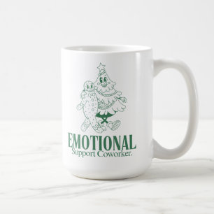 Caneca De Café Colega de Trabalho de Apoio Emocional Natal Divert