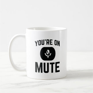 Caneca De Café Colega de Trabalho Engraçado em Reuniões Online Vo