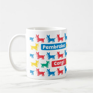 Caneca De Café Colerful Pembroke Welsh Corgi Mug