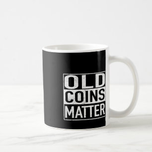 Caneca De Café Coletor de Moedas de Moedas Antigas Vinheta Numism