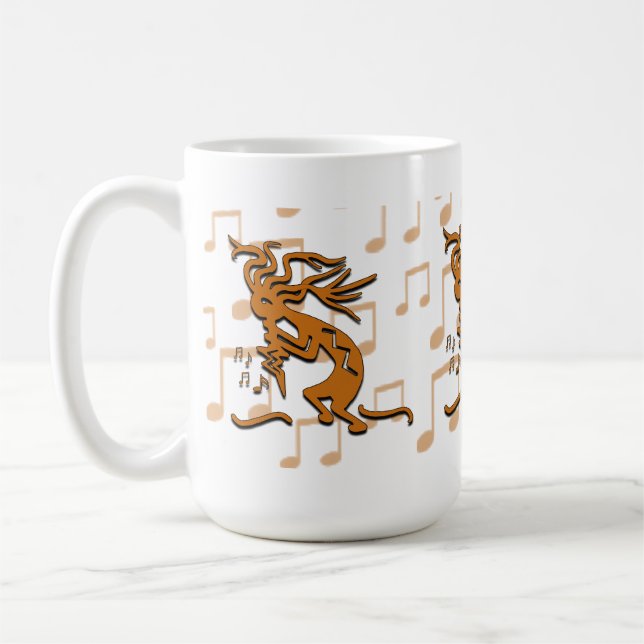 Caneca De Café Coletor Musical Kokopelli Virado para a Esquerda (Esquerda)