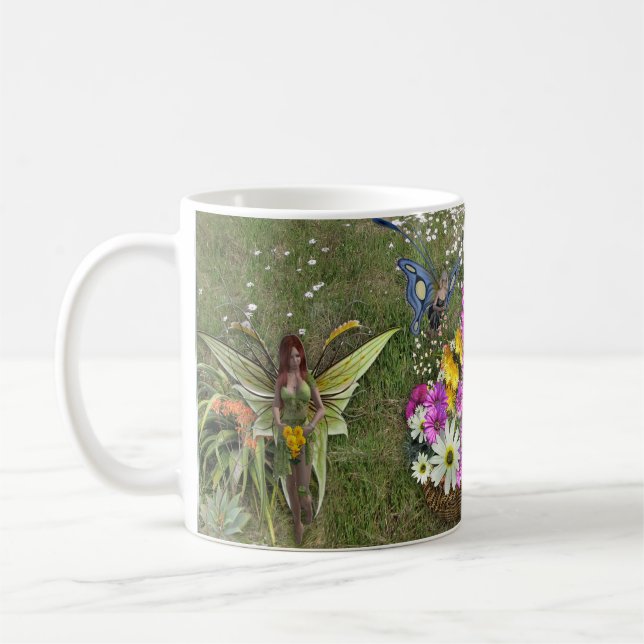 Caneca De Café Coletoras de flores da primavera.  (Esquerda)