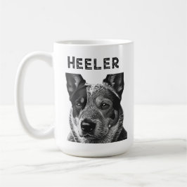 Caneca De Café Colheita (Cachorro Azul Heeler)
