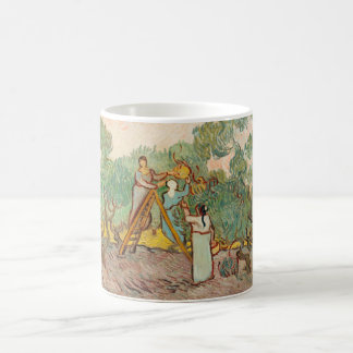 Caneca De Café colheita de azeitonas 1889 por Vincent van gogh