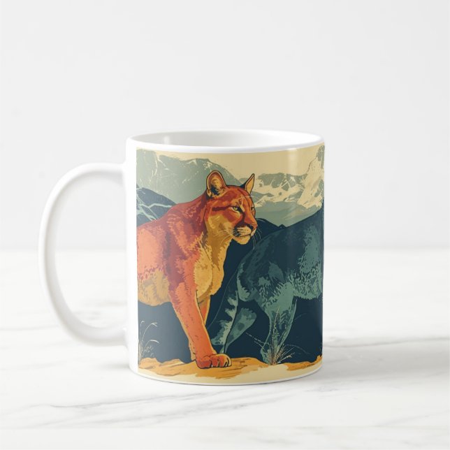 Caneca De Café Colheita de Cougar Mountain (Esquerda)