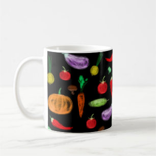 Caneca De Café Colheita de legumes pimentos de tomate cenoura cog