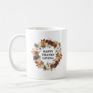 Caneca De Café colheita de outono feliz ação de graças