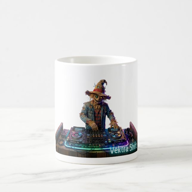 Caneca De Café Colheita Neon Medo Corvo Vektra Shift (Centro)