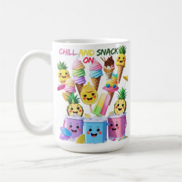 Caneca De Café Colher, Beber, Sorrir – Camiseta de Guloseimas de