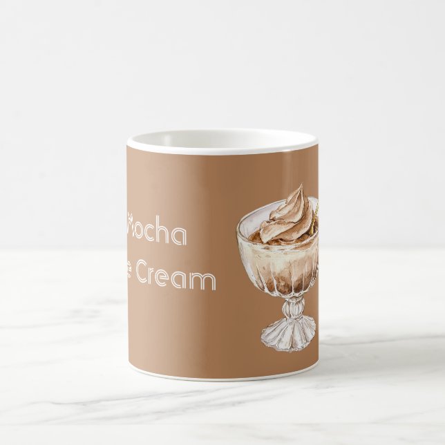 Caneca De Café Colher de Ouro de Sorvete de Mocha (Centro)