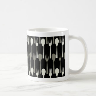 Caneca De Café Colher & forquilha - inseto preto