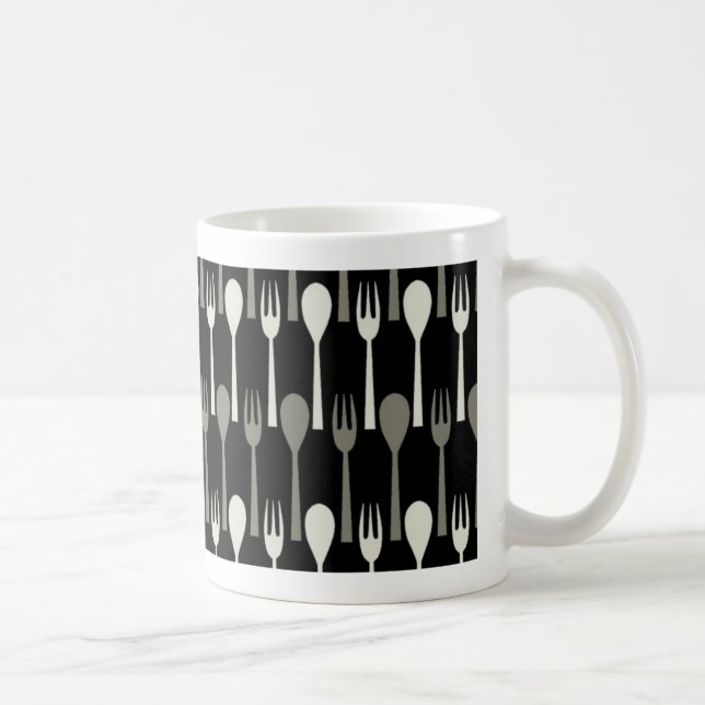 Caneca De Café Colher & forquilha - inseto preto (Direita)