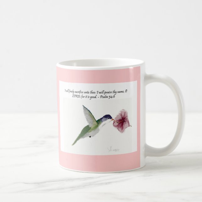 Caneca De Café Colibri com verso (Direita)
