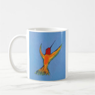 Caneca De Café Colibri no azul