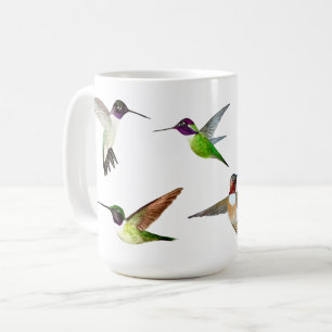 Caneca De Café Colibris de Califórnia em vôo