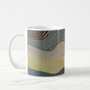 Caneca De Café Colinas naturais: Padrão de paisagem