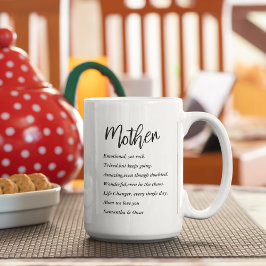 Caneca De Café Collage Photo & Best Mãe Cote Lovely Gift