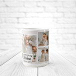 Caneca De Café Collage Photo & Grandma Kitchen Está Sempre Aberta<br><div class="desc">Procurando o presente perfeito para sua avó, ou para quem ama passar tempo na cozinha? Não olhe mais que este produto exclusivo e personalizável! Apresentando uma bela colagem de suas fotos favoritas, este design é certamente capaz de capturar suas memórias e fazê-las durar. E com a frase encantadora "A cozinha...</div>