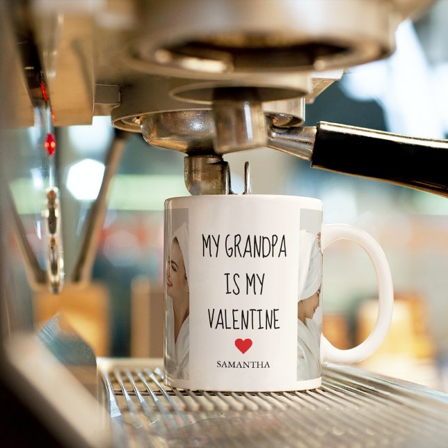 Caneca De Café Collage Photo | Meu Avô É Meu Presente De Namorado (Criador carregado)