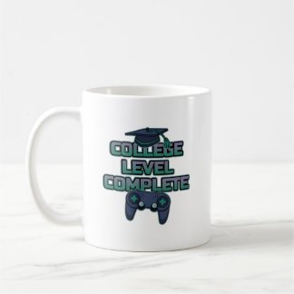 Caneca De Café College Level Complete Gamer Graduation Neon