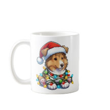 Collie Mug, um belo Natal