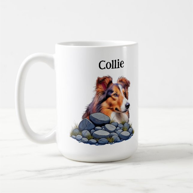 Caneca De Café COLLIE - nós amamos collies (Esquerda)