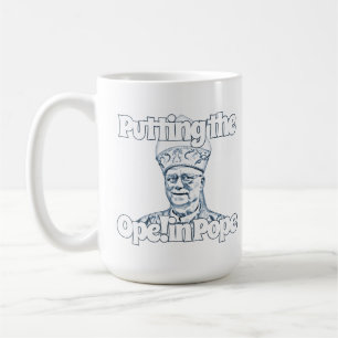 Caneca De Café Colocando a corda no Papa!