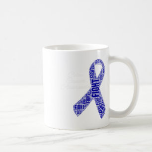 Caneca De Café Colon Cancer Camisas Colon Cancer Sensibilização F