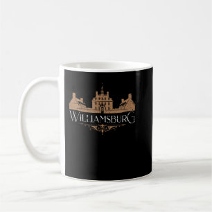 Caneca De Café Colonial Williamsburg Virginia Vintage se aflita