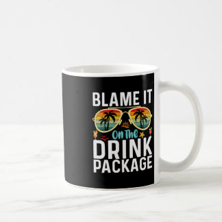 Caneca De Café Coloque a Culpa no Pacote de Bebidas Funny Anivers