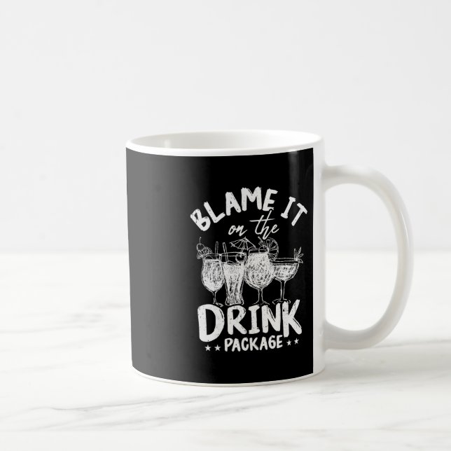 Caneca De Café Coloque a Culpa no Pacote de Bebidas Funny Cruise  (Direita)