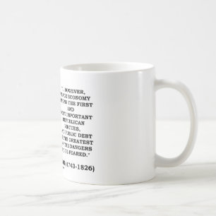 Caneca De Café Coloque a economia entre primeiras virtudes as