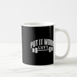 Caneca De Café Coloque Funciona Lvft Gym Bodybuilding Bodybuildin