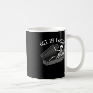 Caneca De Café Coloque-Se Em Esqueleto Perdido Em Homens Divertid